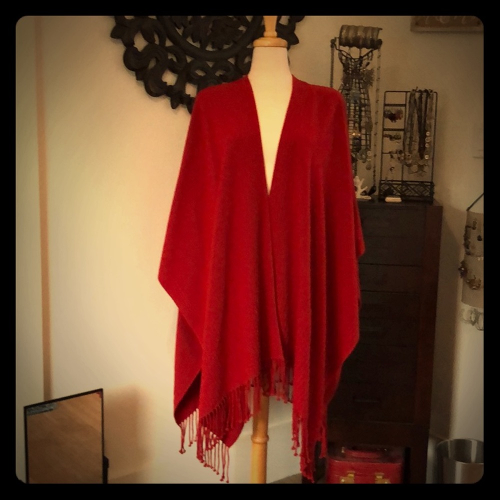 Gorgeous Red Shawl
